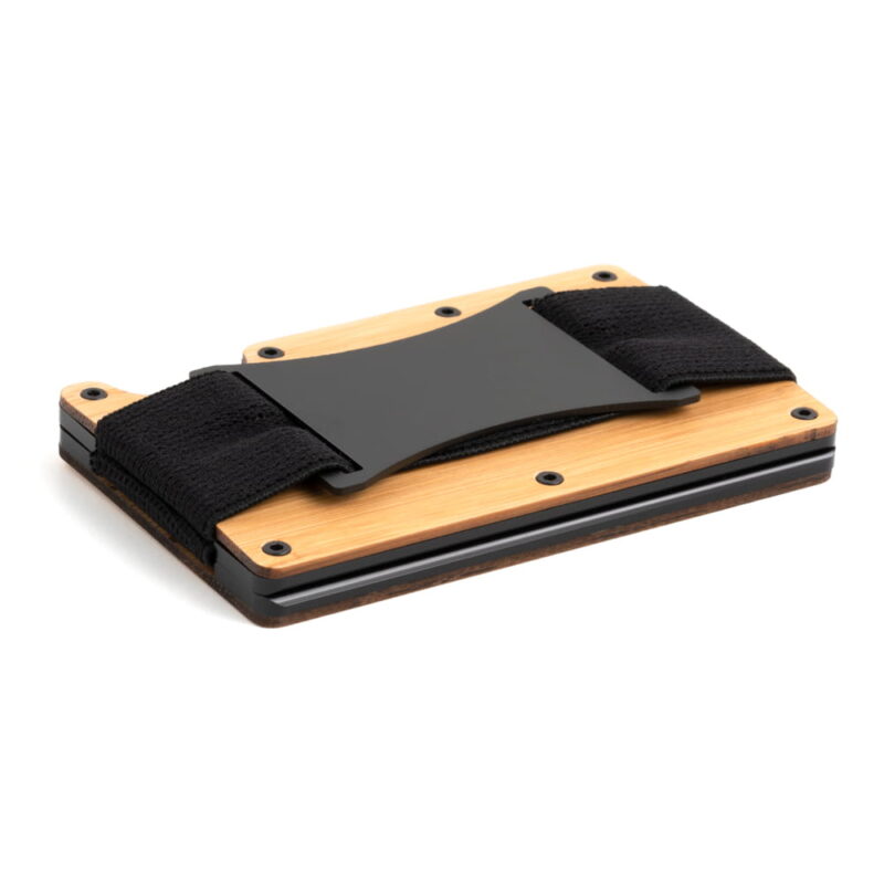 Puidust Kaarditasku Elevated Timber KT005-strap-bamboo-kolmas-külg Puidust Kaarditasku Elevated Timber KT005 Strap kinnitus Bamboo värv teine külg